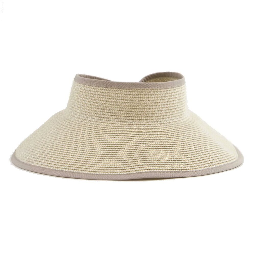 NWOT Signature Ultrabraid Large Brim Visor UPF 50 Paper Blend Straw Hat 50off3